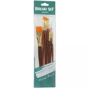 Kit Pincel Sintético C/7 Sfb0275 Sinoart